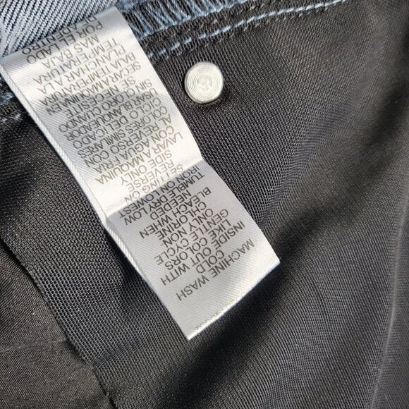 Democracy Jeans Ab Solution Womens Size 8 Distressed Tummy Panel Pockets Blue - Picture 5 of 16